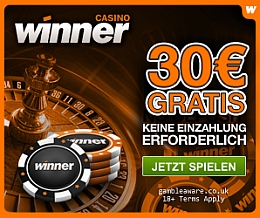 Winner - 30 Euro Bonus ohne Einzahlung